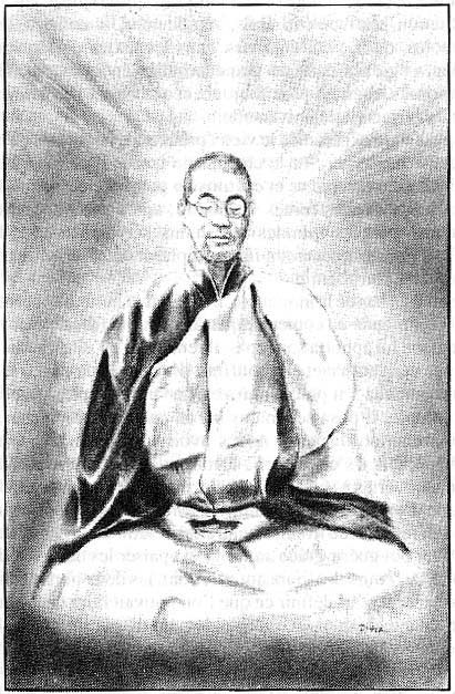 Mikao Usui en posture de zazen shikantaza